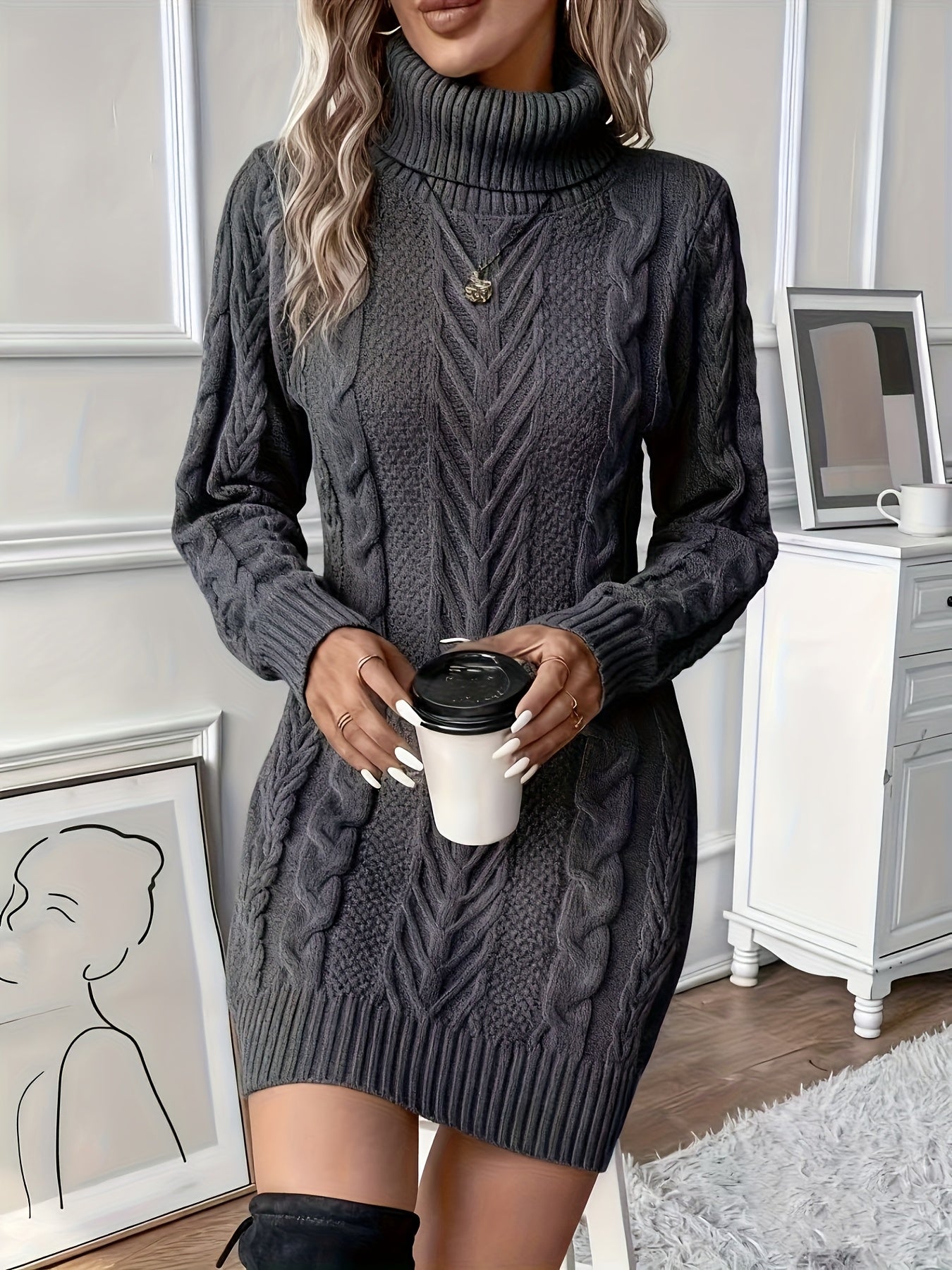 Amelara - Elegant Casual Sweater Dress
