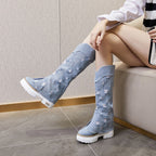 Kiara Knähöga Denimbäljor