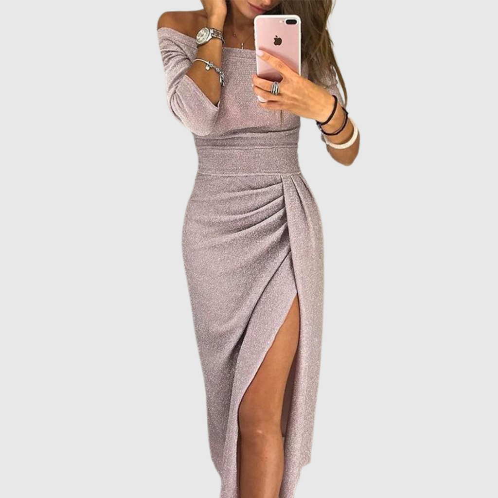 Evalora - Elegant Casual Midi Dress