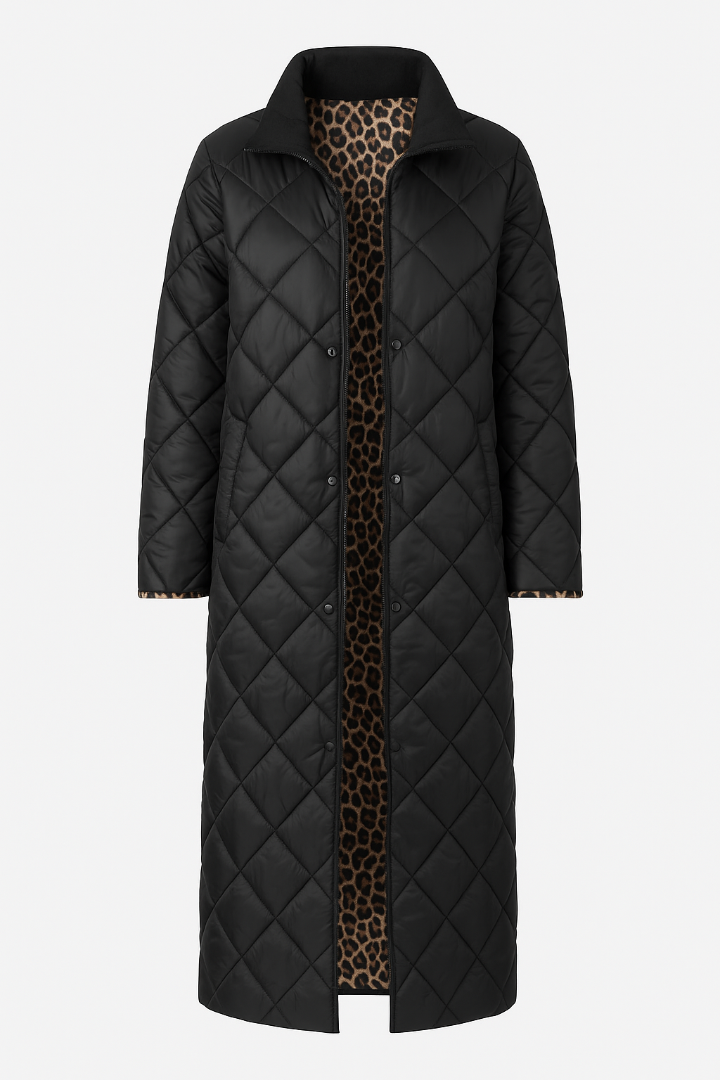 Arianna - Lång enfärgad dunjacka