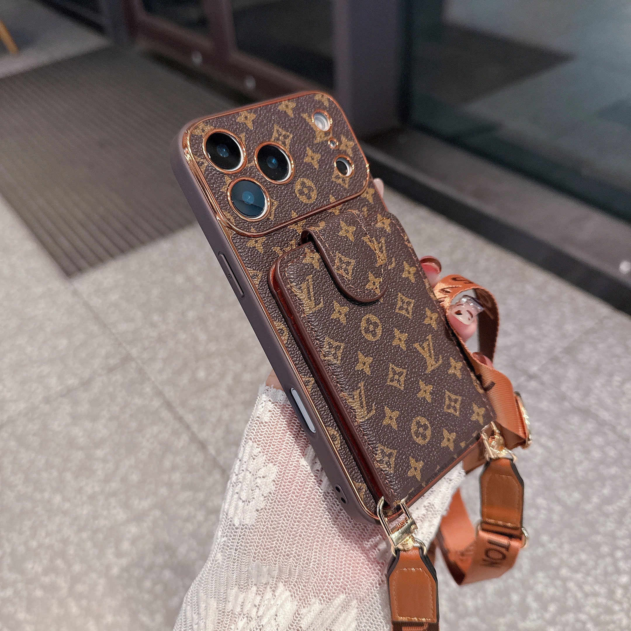 Premium LV Series 2.0: Multifunktionellt iPhone Plånboksfodral