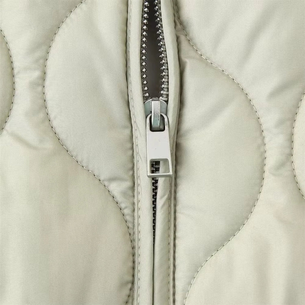 Lätt Jacka – Quiltad Design – Vardagscasual Stil