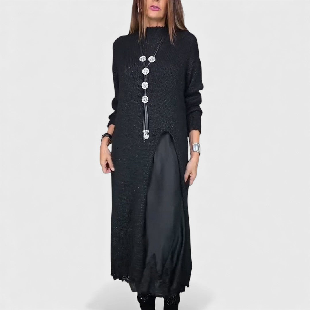 Abalyn - Elegant Casual Midi Dress
