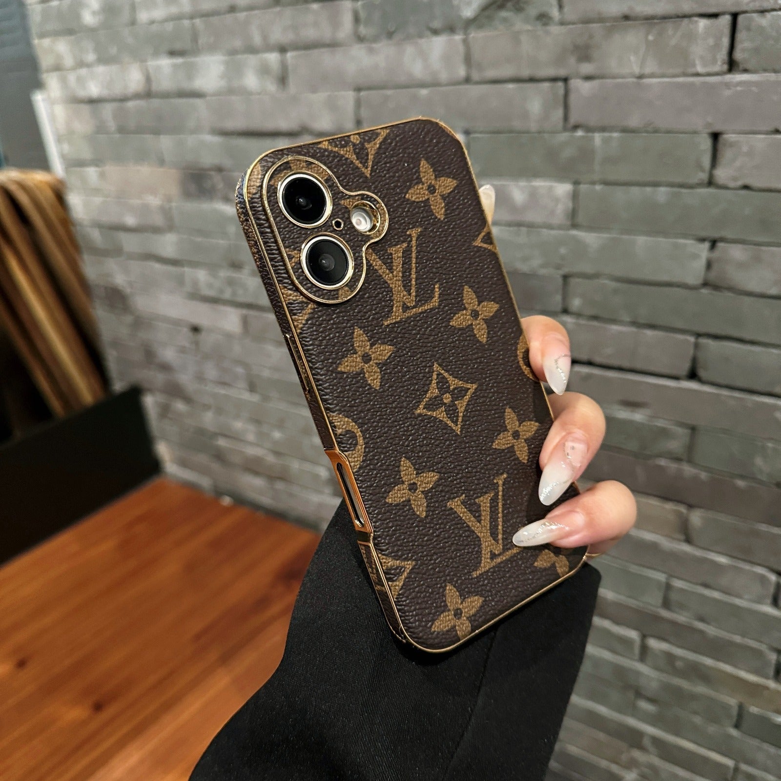 Lyxigt LV 2.0 iPhone-fodral