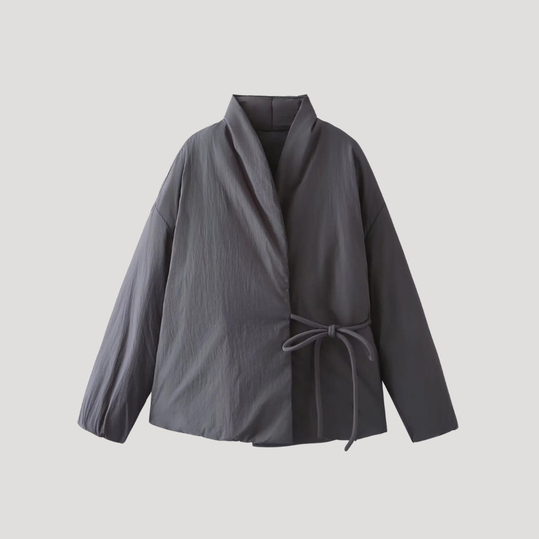 Omlottsjacka med Skärp – Enkel Lager-på-lager-stil