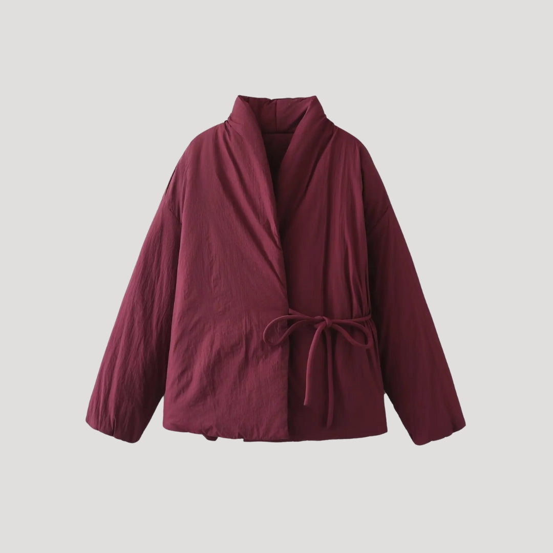 Omlottsjacka med Skärp – Enkel Lager-på-lager-stil