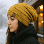 Yves Stickade Mössa - Varm, Bekväm & Trendig för Vintern