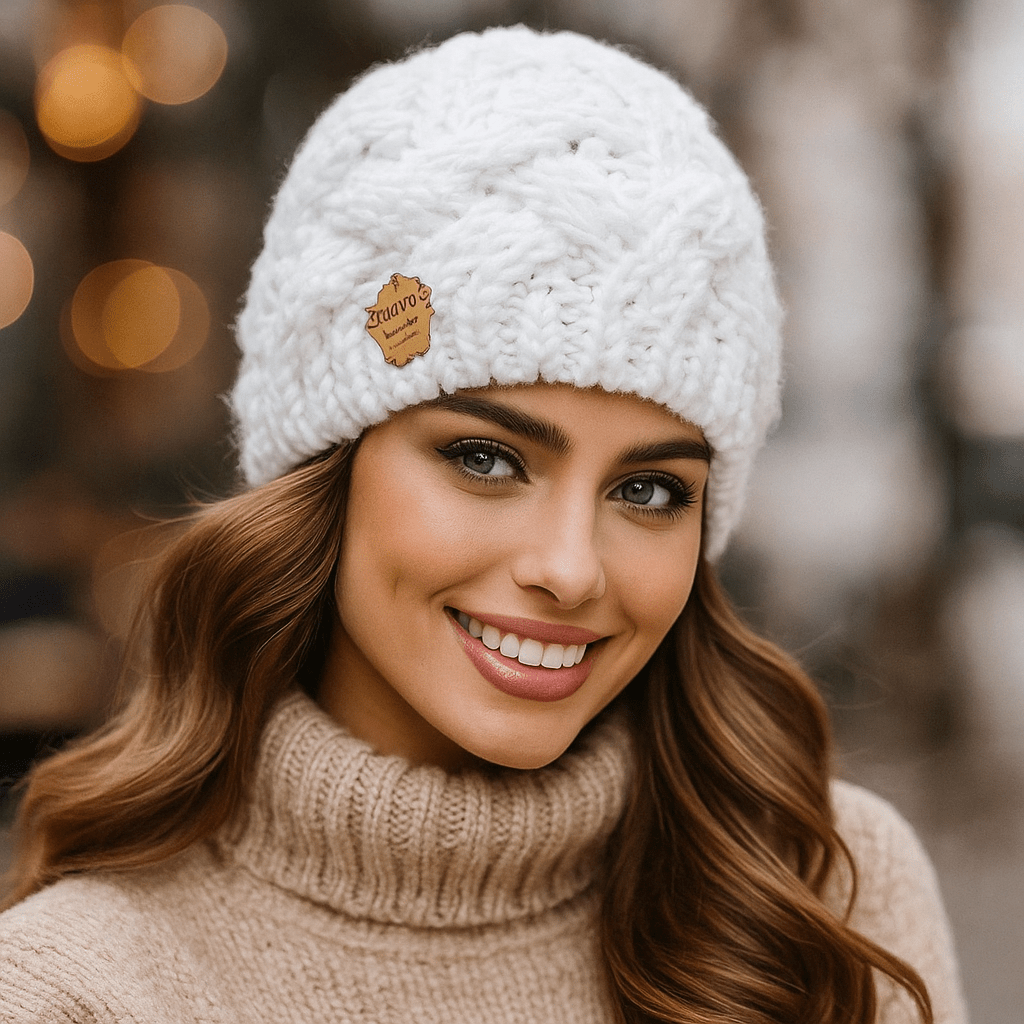 Elena Vintermössa för kvinnor - Varm - Stickad