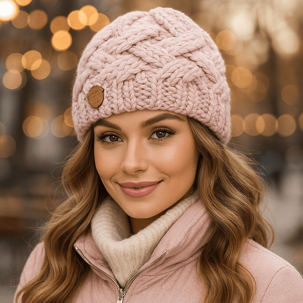 Elena Vintermössa för kvinnor - Varm - Stickad